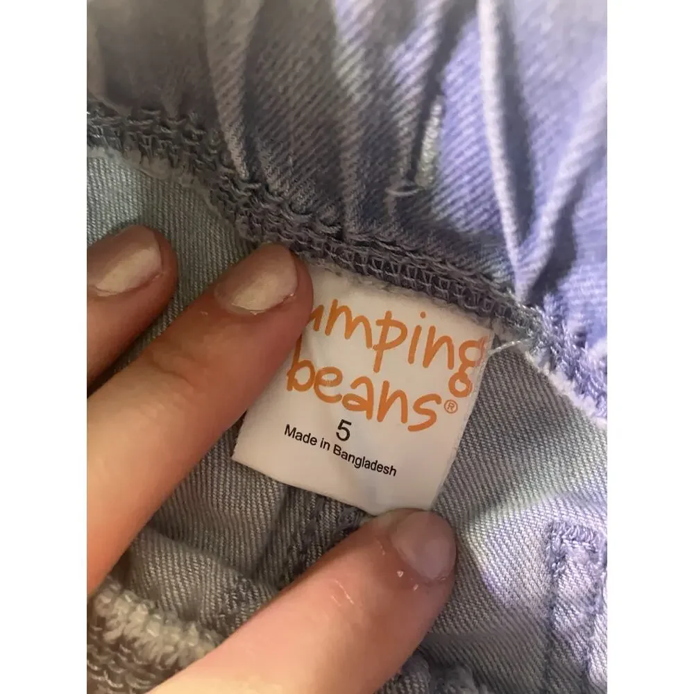 Jumping Beans & Cat & Jack Kids Lot Size 5/XS Denim Cargo + Spiderweb Hoodies